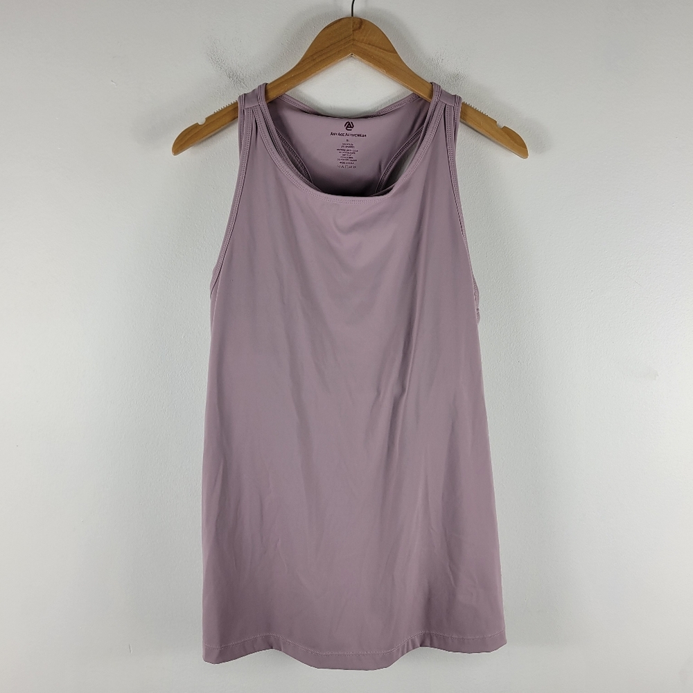 Any Age Activewear Keyhole Two In One Sports Bra Tank Top Twofer